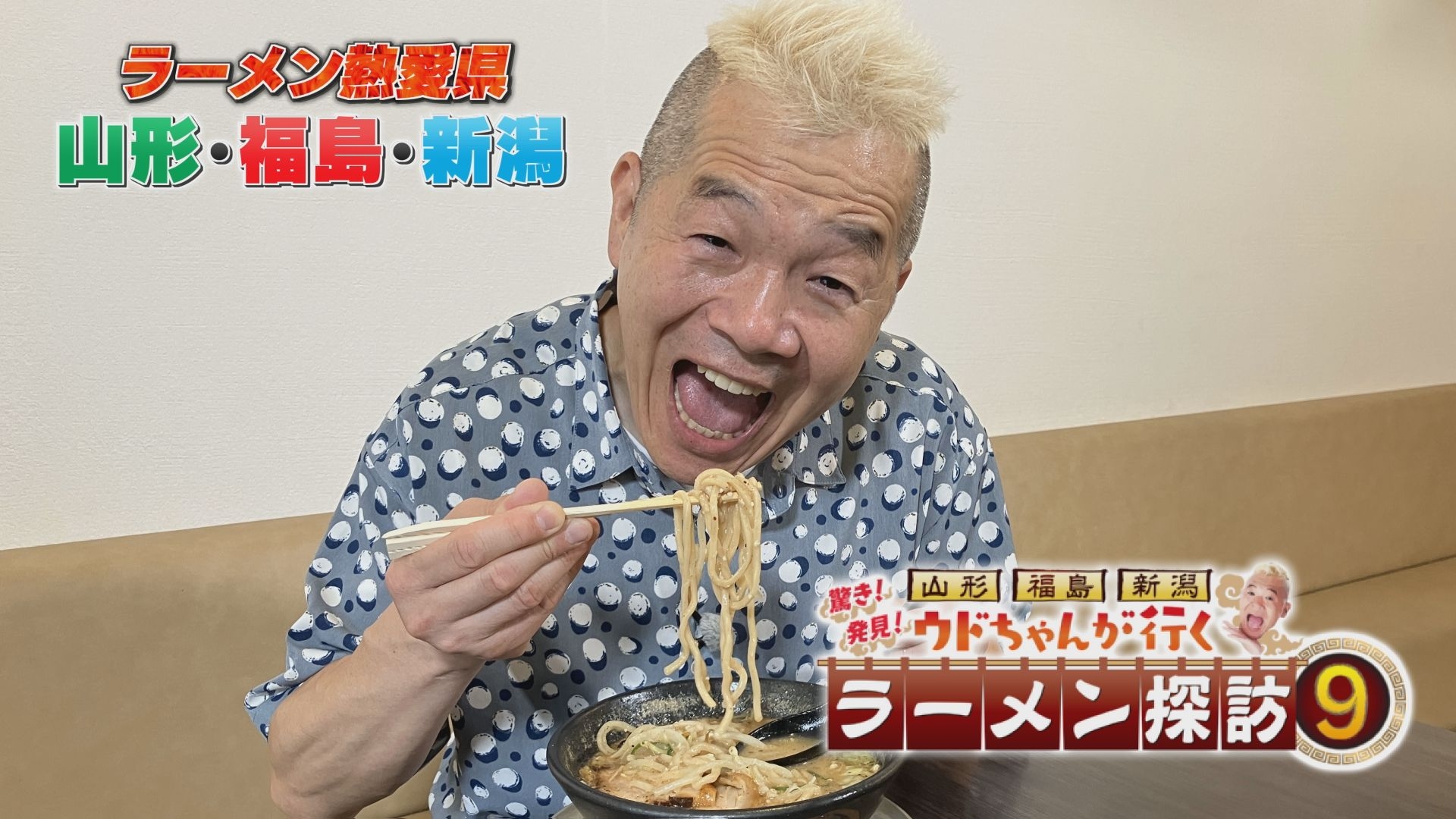 無料テレビで山形・福島・新潟　ウドちゃんが行く　 驚き！発見！ラーメン探訪９を視聴する